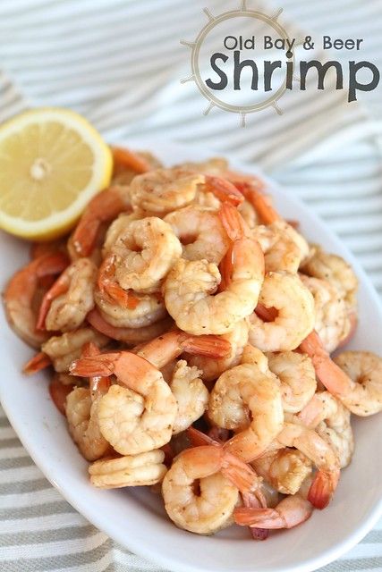 Steamed Shrimp Recipe, Beer Shrimp, Old Bay Shrimp, Steamed Shrimp, Delicious Seafood Recipes, Cooking With Beer, Salad Recipes For Dinner, Old Bay, Shrimp Recipe