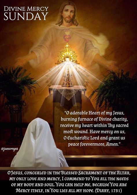 Devine Mercy, Divine Mercy Prayer, Divine Mercy Sunday, Female Saints, Divine Mercy Chaplet, Sunday Prayer, Prayer Images, Catholic Doctrine, St Faustina