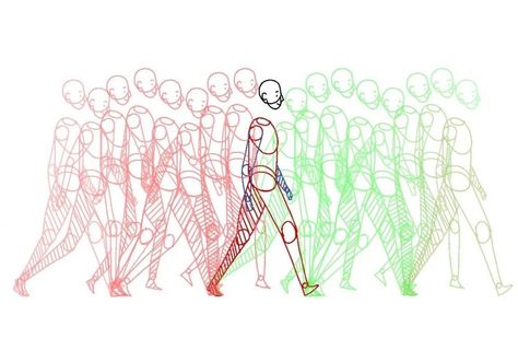 Frame By Frame Animation Reference Anime, Animated Walk Cycle, Walking Frame By Frame, Animation Practice Learning, Walk Cycle Frames, Walking Cycle Reference, Walk Animation Cycle, Walking Animation Frames, Animation Tutorial Frame By Frame