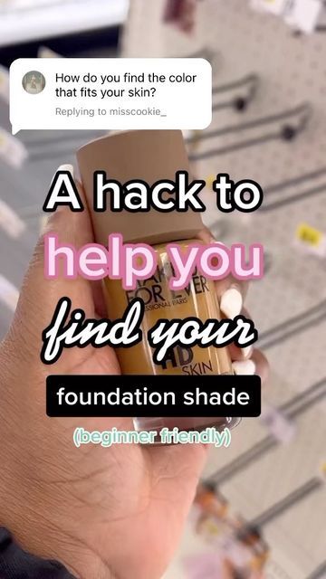 Raven | Daily Makeup Tips ✨ on Instagram: "A QUICK hack to help you find your foundation (SAVE THIS VIDEO FOR LATER) #BeautyMavenRaven #FoundationRoutine #FoundationTips #HowToApplyMakeup #MakeupforBeginners #makeup101 #foundationmakeup #affordablemakeup #HowToMakeup" How To Find The Perfect Foundation Shade, How To Find My Foundation Shade, How To Find Your Shade Of Foundation, How To Find Perfect Foundation Color, How To Find Correct Foundation Shade, How To Find Your Makeup Shade, How To Find Your Shade Of Concealer, How To Find Foundation Shade, How To Find Your Foundation Shade