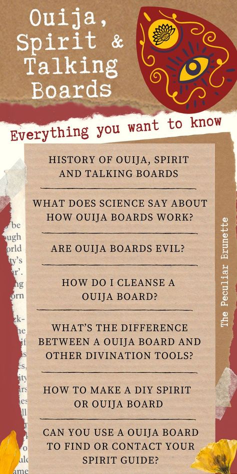 How To Talk To Spirits, What Is Science, Spirit Board, Ouija Board, Witchcraft For Beginners, Witch Diy, How To Pronounce, Divination Tools, Tarot Card Meanings