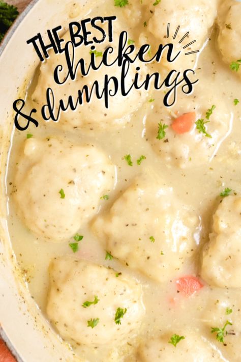 Chicken and Dumplings - Spaceships and Laser Beams Dolly Parton Chicken And Dumplings, Meals For Big Families, Organic Chicken Recipes, Dumplin Recipe, Chicken Dumplings Recipe, Chicken And Dumplings Recipe, Homemade Chicken And Dumplings, Soups Recipes, Cooked Chicken Recipes