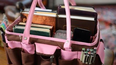 Setting up a quiet time basket. She's got great ideas. This one is a stock photo, but it is a really cool idea-it's a craft tote! Quiet Time Basket, Bible Basket, Bible Study Bag, Morning Baskets, Study Bag, Morning Quiet Time, Inductive Bible Study, Bible Journaling Supplies, Prayer Closet