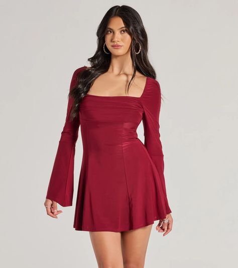 Maroon dress formal