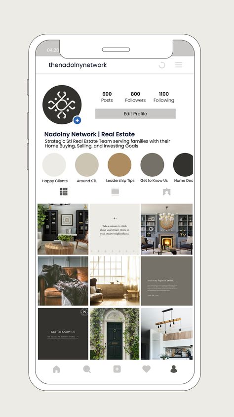 Real Estate Agent Instagram Feed, Realtor Graphic Design, Real Estate Instagram Aesthetic, Realtor Instagram Feed, Masculine Real Estate Branding, Real Estate Development Branding, Luxury Realtor Branding, Real Estate Mood Board, Realtor Instagram Aesthetic