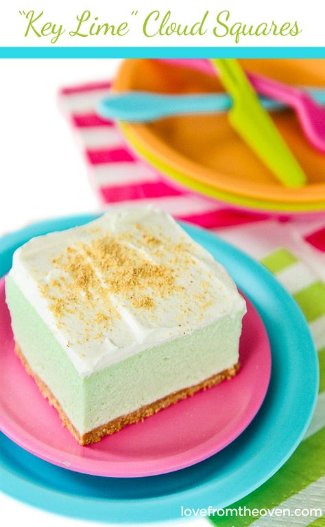 ~ Key lime Refrigerator Cake ~ Lime Squares, Lime Cake Recipe, Key Lime Desserts, Love From The Oven, Box Cakes, Lime Cookies, Lime Desserts, Lime Cake, Jello Desserts