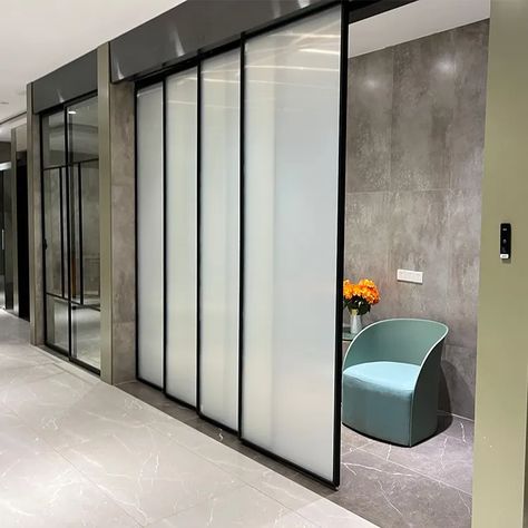 Professional Aluminium Sliding Door With Slim Frame Glass - Customizable Direct From Manufacturer Telescopic Sliding Glass Door, Telescopic Sliding Doors, Frosted Glass Sliding Door, Sliding Door System, Glass Sliding Door, Door Types, Aluminium Sliding Doors, Sliding Door Systems, Sliding Glass Doors