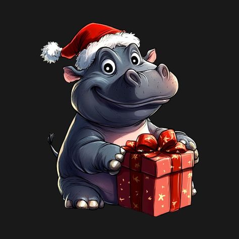 The perfect mix of animals and Christmas - the hippo in festive style. Christmas vibes and festive joy - the hippo in the Ugly Christmas design for Christmas. Design For Christmas, Christmas Vibes, Christmas T Shirt, Christmas Design, Christmas Tshirts, Ugly Christmas, Festival Fashion, Being Ugly, Festival