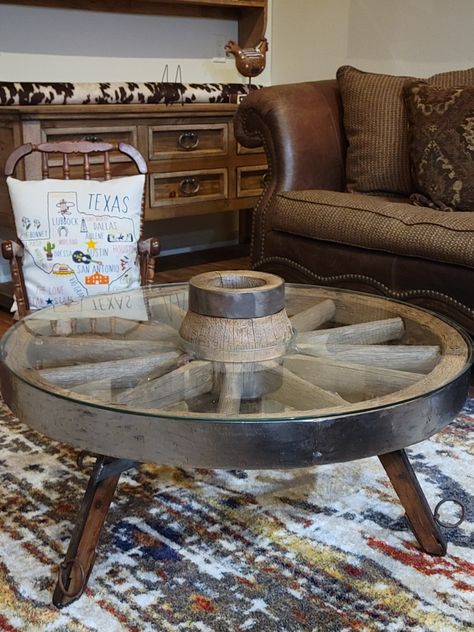 Old Car Wheel Ideas Diy Projects, Wire Wheel Table, Car Rim Table, Wagon Wheel Table, Railroad Cart Coffee Table, Rustic Round Coffee Table With Rooling Wheels, Functional Decor, Wagon Wheel, Recycled Furniture