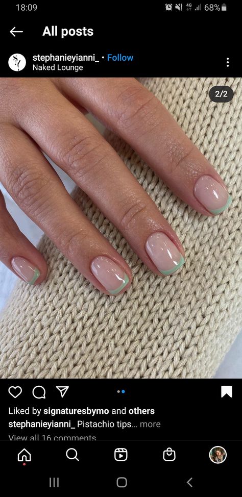 Pistachio Nails Design, Pistachio Nails, Nails Ideas, Gel Nail Polish, Pistachio, Nail Tips, Gel Polish, Hair And Nails, Gel Nails