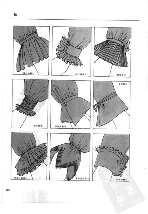 Manset Lengan, Áo Blu, Sewing Sleeves, Fashion Dictionary, Fashion Terms, Fashion Vocabulary, Sleeves Designs For Dresses, Fashion Design Drawings, Fashion Design Sketches