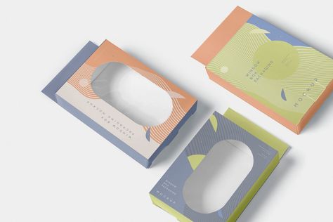 Window Box Packaging Design, Window Box Packaging, Box With Window Packaging, Box Window, Packaging Template Design, Packaging Template, Mailer Box, Box Packaging Design, Box Mockup