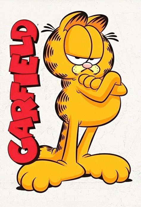 Garfield Poster, Garfield Wallpaper, Garfield Pictures, Garfield Images, Garfield The Cat, Garfield Cartoon, Old Cartoon Characters, Nostalgic 90s, Garfield Cat