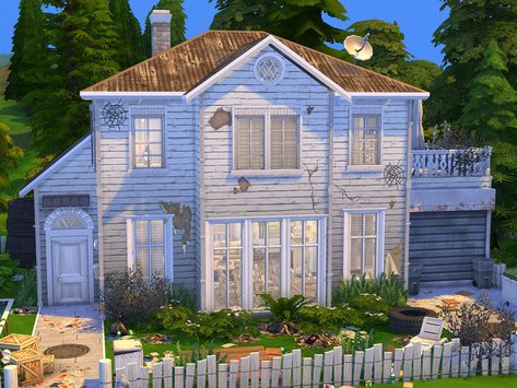 Sims 4 Abandoned House No Cc, Sims 4 Fixer Upper House, Sims 4 Rundown House, Sims 4 Run Down House, Sims 4 Abandoned House, Sims 4 Poor House, Sims 4 Trailer House, Sims 4 Lots No Cc, House Design Sims 4