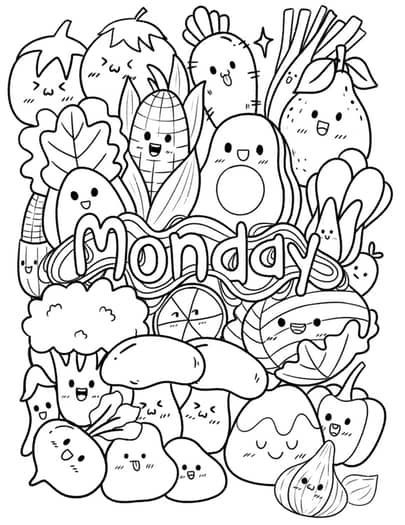 Unleash your creativity! Click the link above to explore our amazing collection of coloring pages. Perfect for relaxation and fun. Start coloring now! 😀😛🤔 Monday Coloring Pages, Cute Colorful Doodles, Doodle Art Coloring Pages, Coloring Book Pages Printables, Colouring For Kids, Doodle Coloring Pages, Colouring Pages For Kids, Kindergarten Coloring Pages, Drawing Color