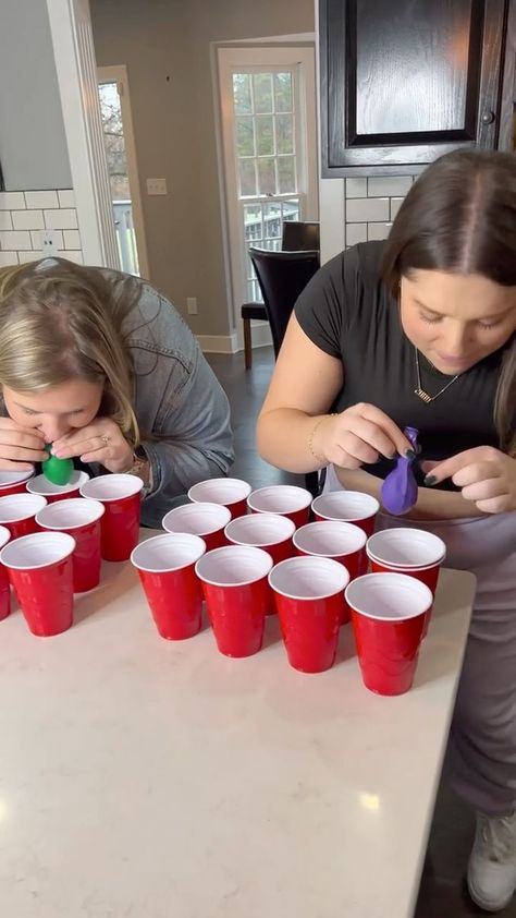 So many Red Solo Cup games.. #Challenge #games | Tom Mabe | Tom Mabe · Original audio Red Solo Cup Games, Red Solo Cup Party Ideas, Solo Cup Games, Interactive Christmas Games, Red Cup Party, Solo Cups Party, Christmas Games For Adults, Balloon Games, Office Party Games