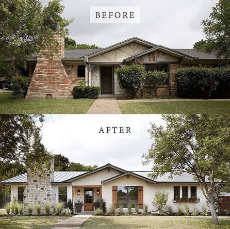 Chip Joanna Gaines, Farmhouse Exterior Design, House Makeovers, Home Exterior Makeover, Exterior Renovation, Decor Ikea, Brick Exterior House, Waco Texas, Beautiful Farm