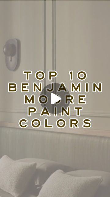 Loren Kreiss on Instagram: "Here are the top 10 paint colors from Benjamin Moore to use in your home.

1. Ivory: Cloud White
2. Taupe: Smokey Taupe
3. Beige: Fossil
4. Green: Lush
5. Blush: Whispering Wood
6. Tan: Deer Path
7. Chocolate: Appalachian Brown
8. Burgundy: Bewitched
9. Black: Midsummer Night
10. Terracotta: Terra Mauve

#paintcolors #whitepaint #interiordesigntrends #interiordesigninspiration #homeinspiration #luxuryinteriordesign #benjaminmoore #neutralinteriors #kitchencabinets" White Chocolate Paint Benjamin Moore, Deer Path Benjamin Moore, Fossil Paint Color Benjamin Moore, Bewitched Benjamin Moore, Benjamin Moore Taupe Colors, Benjamin Moore Fossil, Smokey Taupe Benjamin Moore, Benjamin Moore Smokey Taupe, Benjamin Moore Taupe