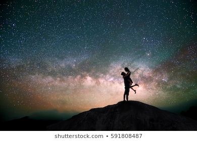 silhouette of couple with night scene milky way background in the galaxy Milky Way Background, Romance Silhouette, Silhouette Of Couple, Background Couple, Marriage Couple, Star Photography, Galaxy Background, Silhouette Images, Milky Way Galaxy