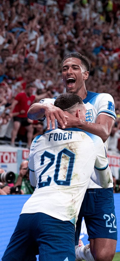 Bellingham And Foden, England World Cup, Soccer Pro, England National Football Team, Phil Foden, Premier League Teams, England National Team, Football Players Images, Soccer Boyfriend