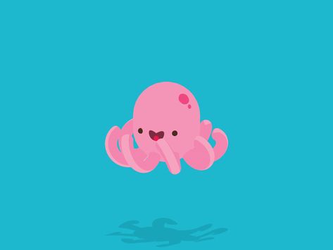 Gif animation  Octopus by Miguel E. Octopus Animation, Octopus Gif, Cartoon Gif, Giant Octopus, Hello Gif, Octopus Illustration, Gif Wallpaper, Cute Funny Cartoons, Pixel Design