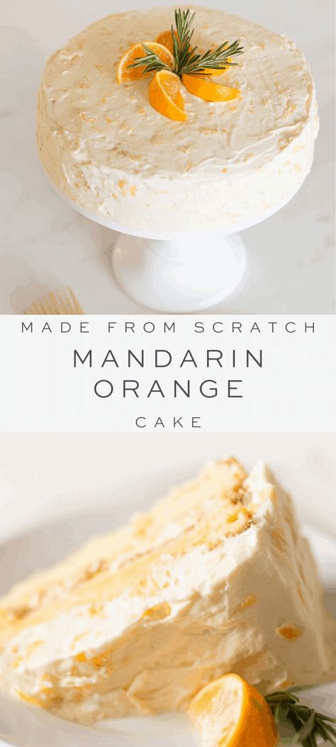 Mandarin Cake, Mandarin Orange Cake, Orange Cake Recipe, Oreo Dessert, Beautiful Cake, Orange Cake, Cupcake Cake, Made From Scratch, Cool Whip