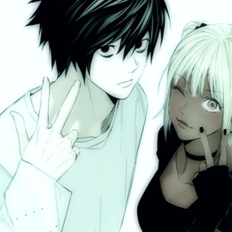 Misa Manga Pfp, Poc Pfp Matching, Cn Pfp Girl, Light Yagami And Misa Amane, Matching Y2k Pfp, Pink And Black Matching Pfp, Interracial Couple Matching Icons, Poc Matching Pfp, Light Yagami And Misa