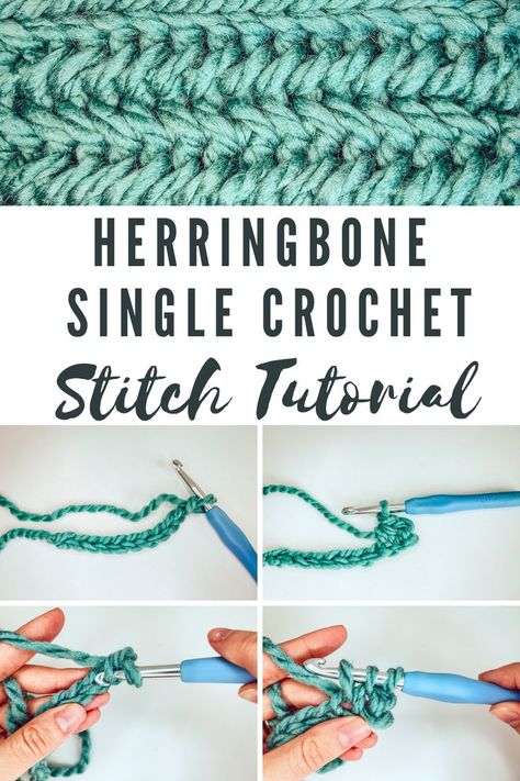 Tiny Couch, Herringbone Stitch Tutorial, Crochet Blanket Stitch Pattern, Modern Crochet Blanket, Crochet Stitches Guide, Crochet Stitches For Blankets, Crochet Knit Stitches, Crochet Blanket Designs, Herringbone Stitch