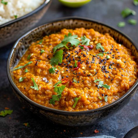 Red Lentil Curry (Masoor Dahl) Red Lentil Dahl, Red Lentil Curry, Dahl Recipe, Indian Lentils, Lentil Dahl, Lentil Curry, Red Lentil, Lentils, Red