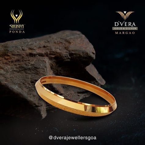 Jewellery brings out the best in you.🧡 This Gold Kada represents being Different and Bold, So visit our store for our latest Gents collection and buy your favorites. 📍D’vera Jewellers, Margao-Goa. Gold Kada For Men, Gold Kada, New Rangoli Designs, Being Different, Mens Gold Jewelry, Rangoli Designs, Gold Jewellery, Men's Collection, Silver Gold