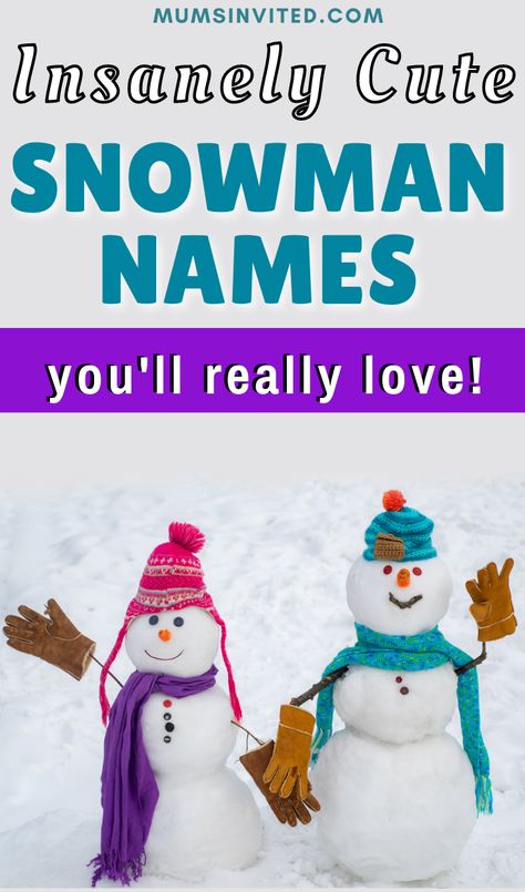 Snowman Names, Snowman Aesthetic, Kids Winter Activities, Snow In Japanese, Snowman Name, Building Snowman, Snowman Building, Making A Snowman, Snowman Ideas