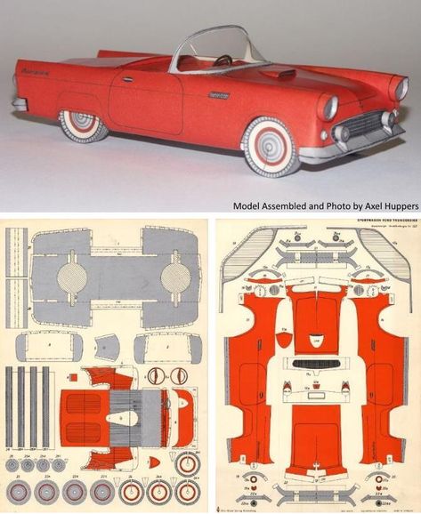 Paper Toy Design, Route 66 Theme, Art Nouveau Living Room, Paper Cars, Low Poly Car, Car Papercraft, Paper Model Car, Free Paper Models, Cardboard Toys