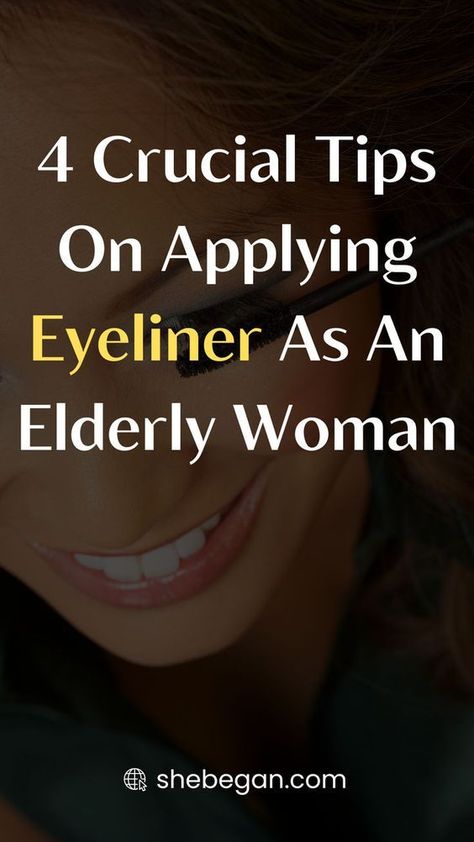 As women age, they often wonder if they should continue to wear eyeliner. After all, many people think that it is only meant for younger women. However, there are many benefits to wearing eyeliner for older women that cannot be ignored. In this article, I will discuss how to choose the right eyeliner suitable for older women, how to apply it correctly, and what to do if you make a mistake. So don’t be afraid to rock the liner look, no matter what your age. How To Apply Eyeliner For Older Women, Eye Makeup For 60 Year Old Women, How To Put Eyeliner, Applying Eyeliner, Beauty Mistakes, Makeup Over 50, Easy Care Hairstyles, Makeup Fails, Makeup Tips For Older Women