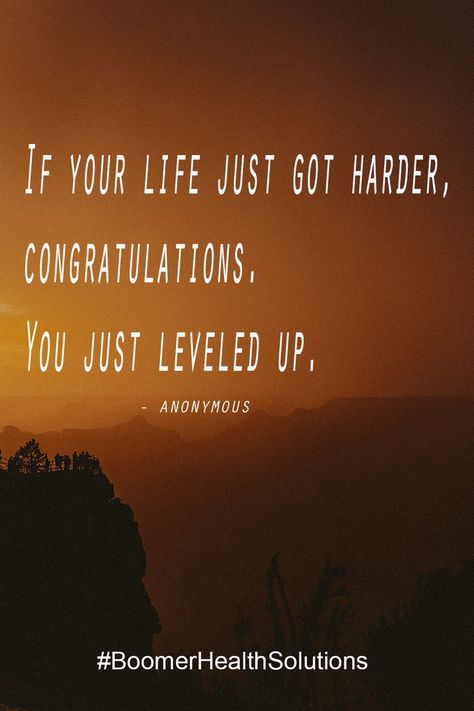 Things Get Harder Before You Level Up, Level Up, Glow Up?, Inspirational Quotes, Health, Quotes