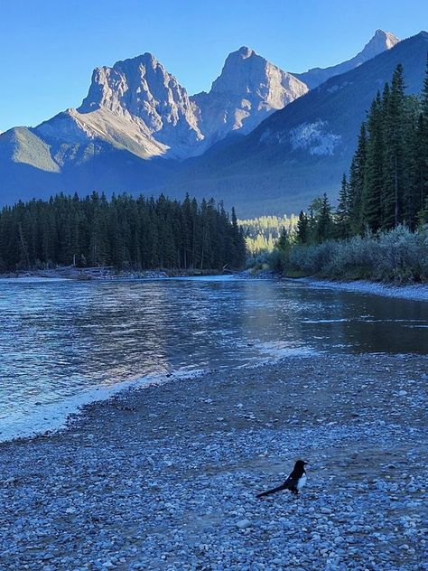 Canadian Landscapes | Sunset on Three Sisters Mountains,  | Facebook Landscapes Sunset, Canmore Alberta, Three Sisters