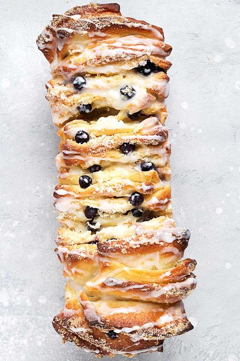 Lemon Pull Apart Bread, Bread Blueberry, Pane Dolce, Lemon Glaze, Cake Easy, Lemon Sugar, Pull Apart Bread, God Mat, Keto Bread