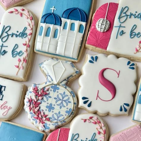 Danielle’s Delectables on Instagram: "Mamma Mia bridal shower 🌸🤍💍 #mammamiacookies #mammamiabridalshower #bridalshower #bridalshowercookies" Mamma Mia Wedding, 17th Birthday Party Ideas, Bridal Shower Inspo, Wedding Shower Themes, Bridal Shower Cookies, Bridal Shower Diy, Bridal Shower Cake, 22nd Birthday, Mama Mia