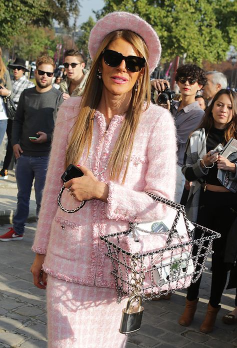 Celebrity Handbags Paris Fashion Week Spring 2015-60 Celebrity Handbags, Chanel Shopping, Anna Dello Russo, Chanel Tweed, Milan Fashion, Flap Bag, Fashion Week Spring, Milan Fashion Week, Paris Fashion