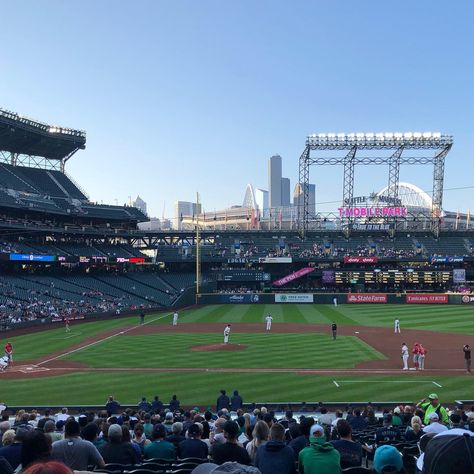 T Mobile Park Seattle, Seattle Aesthetic, 1 Aesthetic, Sports Images, T Mobile, Summer 24, Seattle Mariners, Baseball Field, Philippines