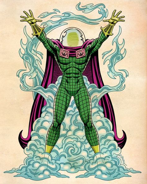 Quentin Beck: Mysterio!  First appearance: The Amazing Spider-Man 13 (June 1964) Mysterio Comic, Mysterio Spiderman, Quentin Beck, Mysterio Marvel, The Amazing Spider Man, Marvel Villains, Amazing Spider Man, Dc Characters, Comic Page