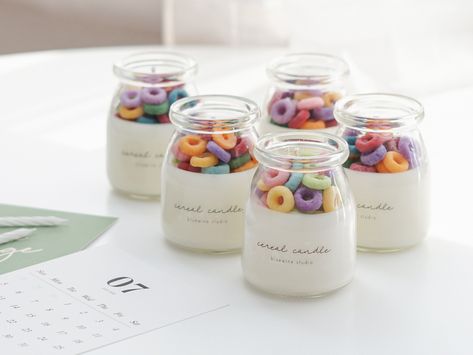 Cereal Candle - Fruit Loops Cute Fun Scented Candle, Dessert Lovers, Foodie, Housewarming Gift, Soy Wax, Desk Goals Wall Display, Favor https://etsy.me/3cPeKBa Cereal Candle, Candle Dessert, Desk Goals, Fruit Loops, Private Label, Anaheim, Wall Display, Scented Candle, Soy Wax