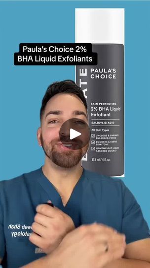 Why and How to Exfoliate | Not all skin is created equal. Find the right exfoliant or combination of exfoliants for your specific skin needs. | By Paula's Choice | Exfoliation. What are the
benefits and which one should you choose? All exfoliants will
help with skin texture. But if you have large pores or
blemishes then salicylic acid is the best option because it's
lipophilic and clinically proven to visibly reduce pores
and control oil. And you know this product is goated. And if
you have fine lines and uneven skin tone then look for an
alpha hydroxy acid like mandelic acid and lactic acid.
This is a time release blend that helps to brighten while
gently improving skin texture. Use these twice a week and
definitely wear sunscreen because exfoliating will make
you more sensitive to the su Chemical Exfoliant, Natural Skin Lightening, Reduce Pores, Mandelic Acid, Paula's Choice, Clear Pores, Tighten Pores, Paulas Choice, Large Pores