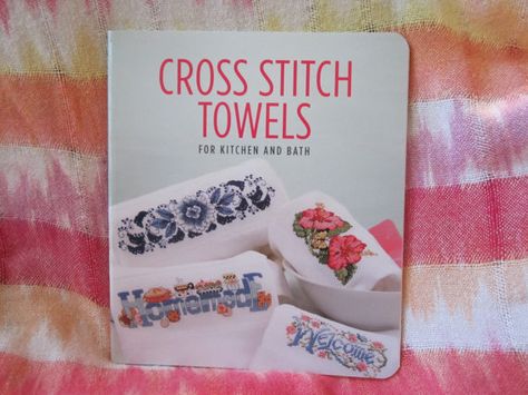 SALE  New Cross Stitch Towels Book  Towels by AnnesCountryCrafts Cross Stitch Towels, Wedding Cross Stitch Patterns, Types Of Fibres, Beautiful Cross Stitch, Beautiful Cross, Towel Pattern, Quilting Supplies, Leisure Arts, Fiber Arts