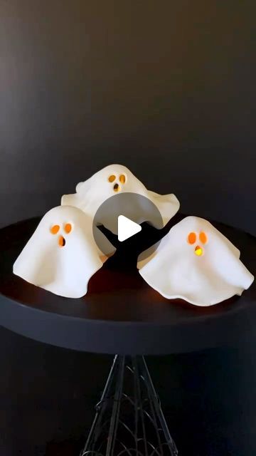 The Craft Aisle ✨ DIY Projects on Instagram: "does it count as spooky decor when it’s this cute?🥹 We made these adorable ghost tea light covers using air dry clay from @michaelsstores #ad Check them out for more Halloween decor ideas and share how you #MakeItWithMichaels 🎃👻 #michaels #halloweendecor #halloweendiy #diyhalloweendecor #halloweencrafts #easydiy #halloweencraftsforkids #claycrafts" Air Dry Clay Halloween Ideas, Halloween Decor Ideas, Clay Clay, Halloween Crafts For Kids, Spooky Decor, Clay Ideas, Dry Clay, Light Covers, Diy Halloween Decorations