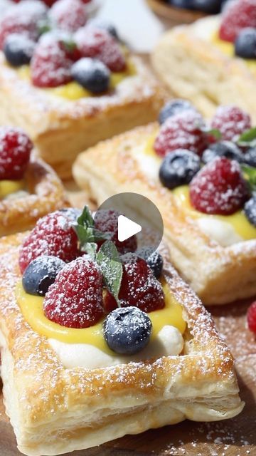 194K views · 15K likes | Camila Hurst on Instagram: "Easy puff pastry dessert! Topped with mascarpone and lemon curd. Thaw the puff pastry, cut it into 6 rectangles. Score the top with a knife so you can push down on it later and pipe the filling inside. Brush egg and milk on top and sprinkle coarse sugar, and bake at 400 Fahrenheit for 12 to 15 minutes until puffed up and golden. Let it cool down before filling. Mascarpone filling for pastries recipe: 3/4 cup cold whipping cream 2/3 cup powdered sugar 1 tsp vanilla 3/4 cup mascarpone cheese Zest 1 lemon (optional but i love it)  Whip the cream and sugar until peaks form. Add the vanilla, mascarpone, lemon zest  #pastry #pastries #puffpastry #puffpastryrecipes #pastrychef #pastrylove #easydessert #easydesserts #desserttime #desserttable #d Mascarpone Pastry Cream, Mascarpone Puff Pastry Recipes, Camila Hurst, Easy Puff Pastry Desserts, Puff Pastry Dessert, Mascarpone Filling, Easy Puff, Puff Pastry Desserts, Easy Puff Pastry