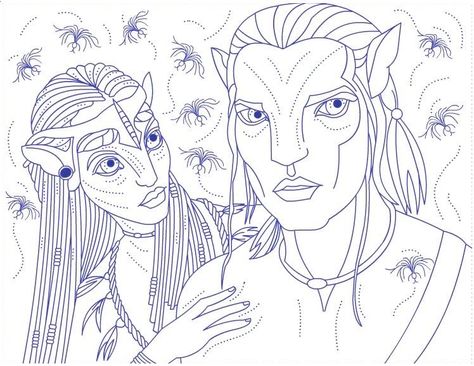 Avatar Coloring Pages, Nicole Florian, Avatar Party, Create Your Own Avatar, Coloring Pages For Grown Ups, Baby Coloring Pages, Blue Avatar, Child Education, Avatar Movie