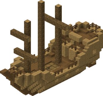 Minecraft Ship Build, Minecraft Shipwreck, Blueprint Minecraft, Minecraft Ship, Minecraft Update, Minecraft Earth, Underwater Ruins, Minecraft Blocks, Oak Stairs