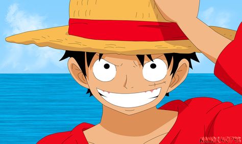 Luffy Smile, Fast Drawing, God Is Real, Monkey D Luffy, Good Smile, One Piece Anime, Straw Hat, Google Chat, Digital Artist