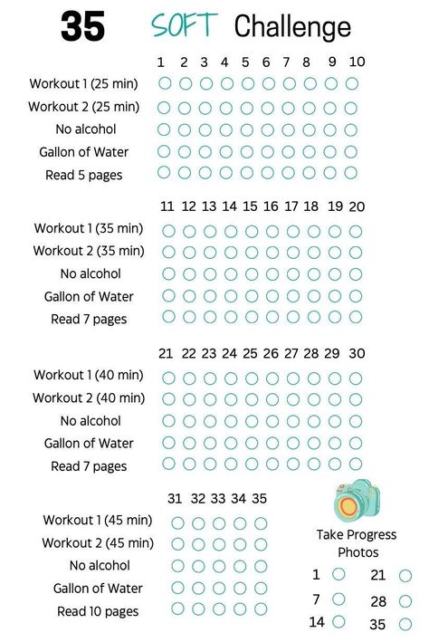 35 Soft Challenge Tracker, 35 Day Challenge Printable, Fitness Journal, Self Improvement, 75 Soft Challenge, Weight Loss Challenge, PDF 75 Day Challenge Rules, 25 Soft Challenge, 35 Hard Challenge, 35 Soft Challenge, Soft Challenge 75, 75 Hard Challenge Rules List, 45 Soft Challenge, 75 Soft Challenge Christian Edition, 7 Days Glow Up Challenge