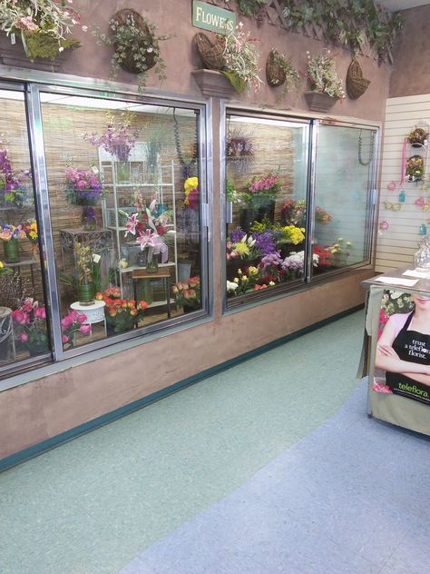 Our cooler is always stocked with fresh cut flowers and ready to go arrangements Flower Cooler Display Florists, Flower Cooler, Flower Shop Display, Flower Shop Interiors, Ideas For Flowers, Flower Shop Decor, Flower Shop Design, New Flowers, Boutique Display